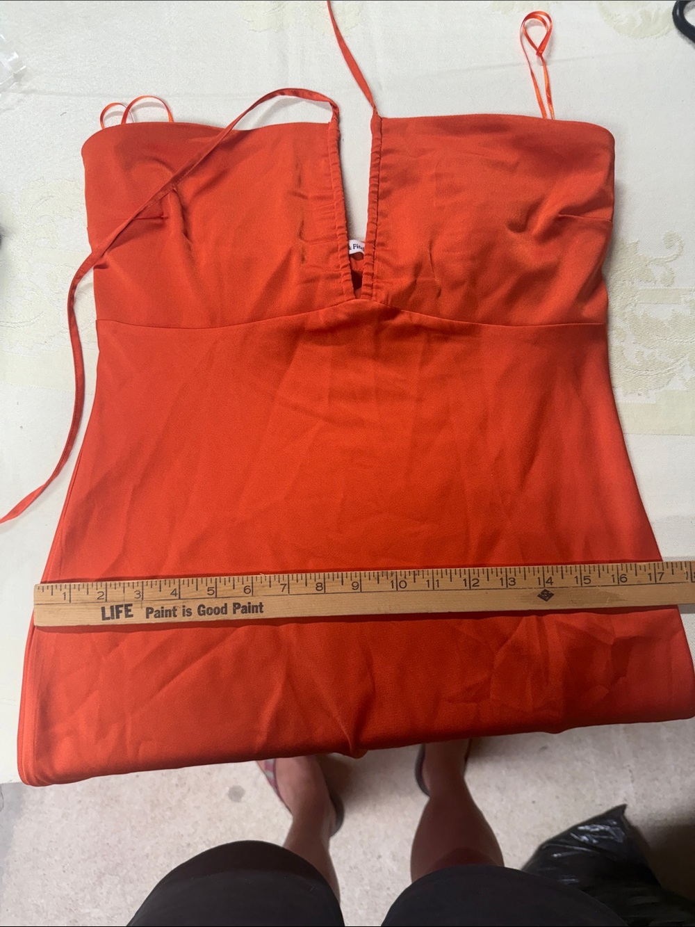 Abercrombie & Fitch Coral Orange Dress - Picture 6 of 7